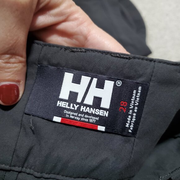 HELLY HANSEN Crewline Capris Pants Hiking Quick Dry Gorpcore Grey Women 28 x 16" - Picture 8 of 13
